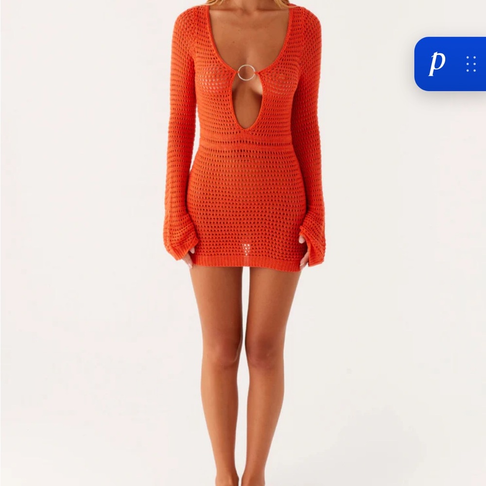 Sunriser Crochet Mini Dress